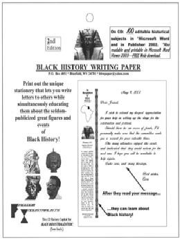 Black History Writing Paper (CD)
