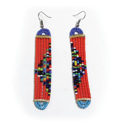 Maasai Long Slim Earrings