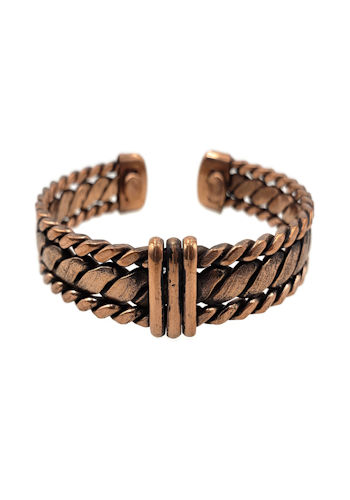 Twisted Three Layer Copper Cuff