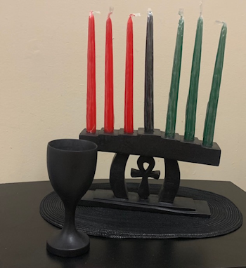 Ankh Black Kwanzaa Set