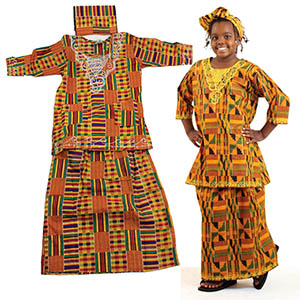 Children's Kente Skirt Set