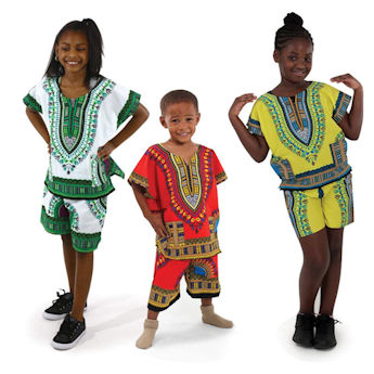 Children's Dashiki & Short Set