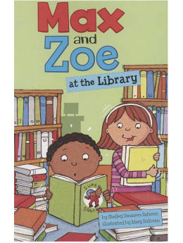 Max and Zoe at the Library