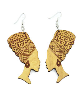 Wooden Mama Africa Earrings